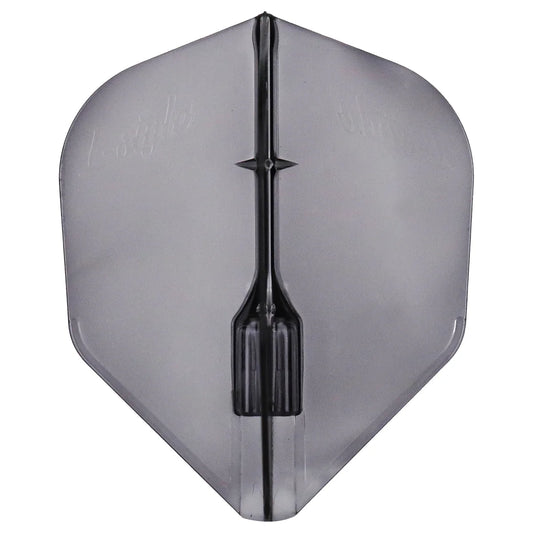 L-Style EZ Fantom Dart Flights - L3 Shape Clear Black