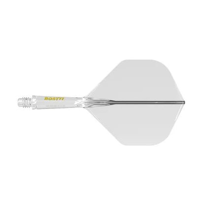 CUESOUL ROST 77 Integrated Dart Shaft & Flight - Big Standard Shape - Long - Transparent R/Y/B