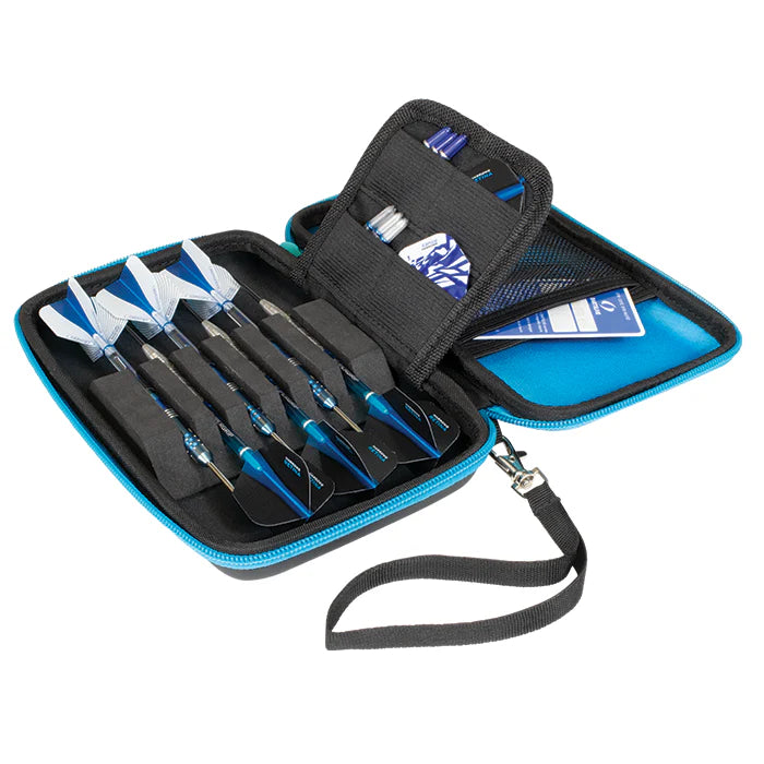 Harrows Blaze Pro 6 Darts Case - Aqua Blue/Black