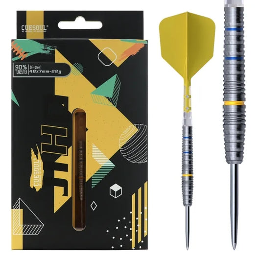 CUESOUL JIHO S6 22 gram 90% Tungsten Steel Tip Dart Set w/ ROST T19 Flight