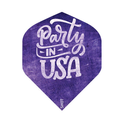 Shot Americana Party On (Party in USA) Dart Flight Set Standard