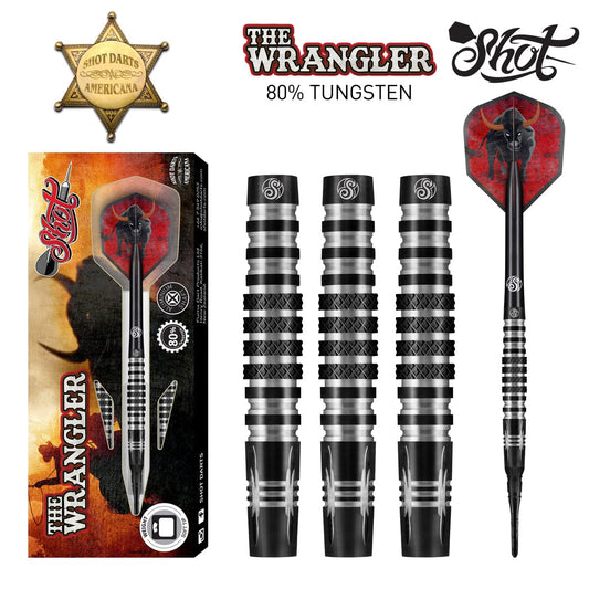 Shot Americana The Wranger Soft Tip Dart Set-80% Tungsten-18gm