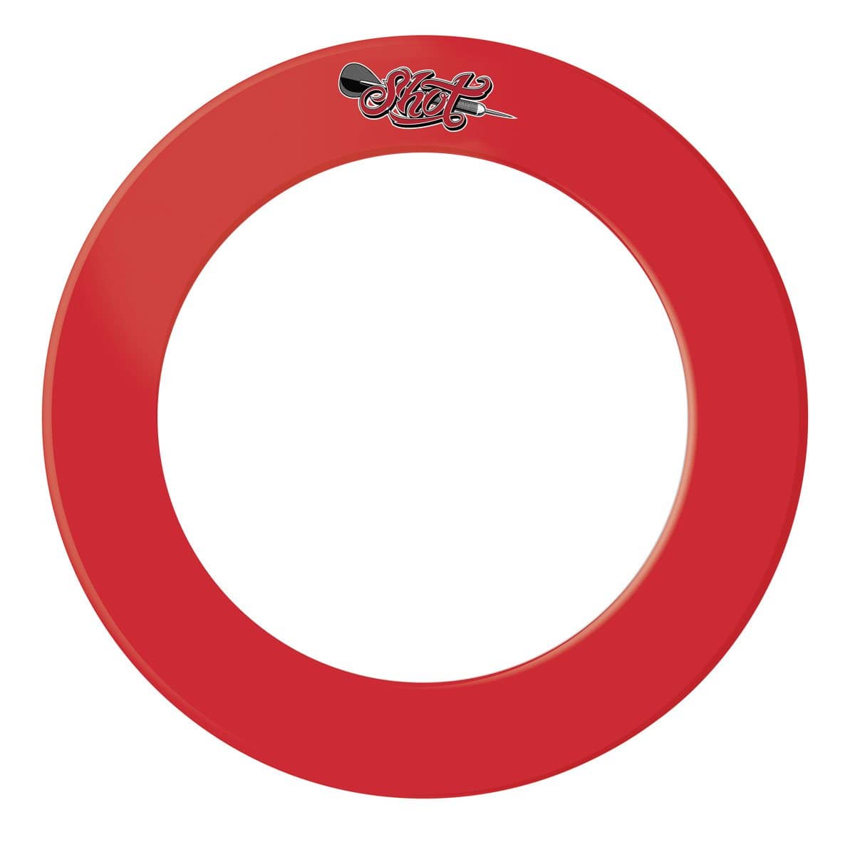 Shot 1 Piece Dartboard Surround Red