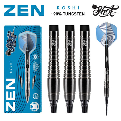 Shot Zen Roshi Soft Tip Dart Set-90% Tungsten-18gm