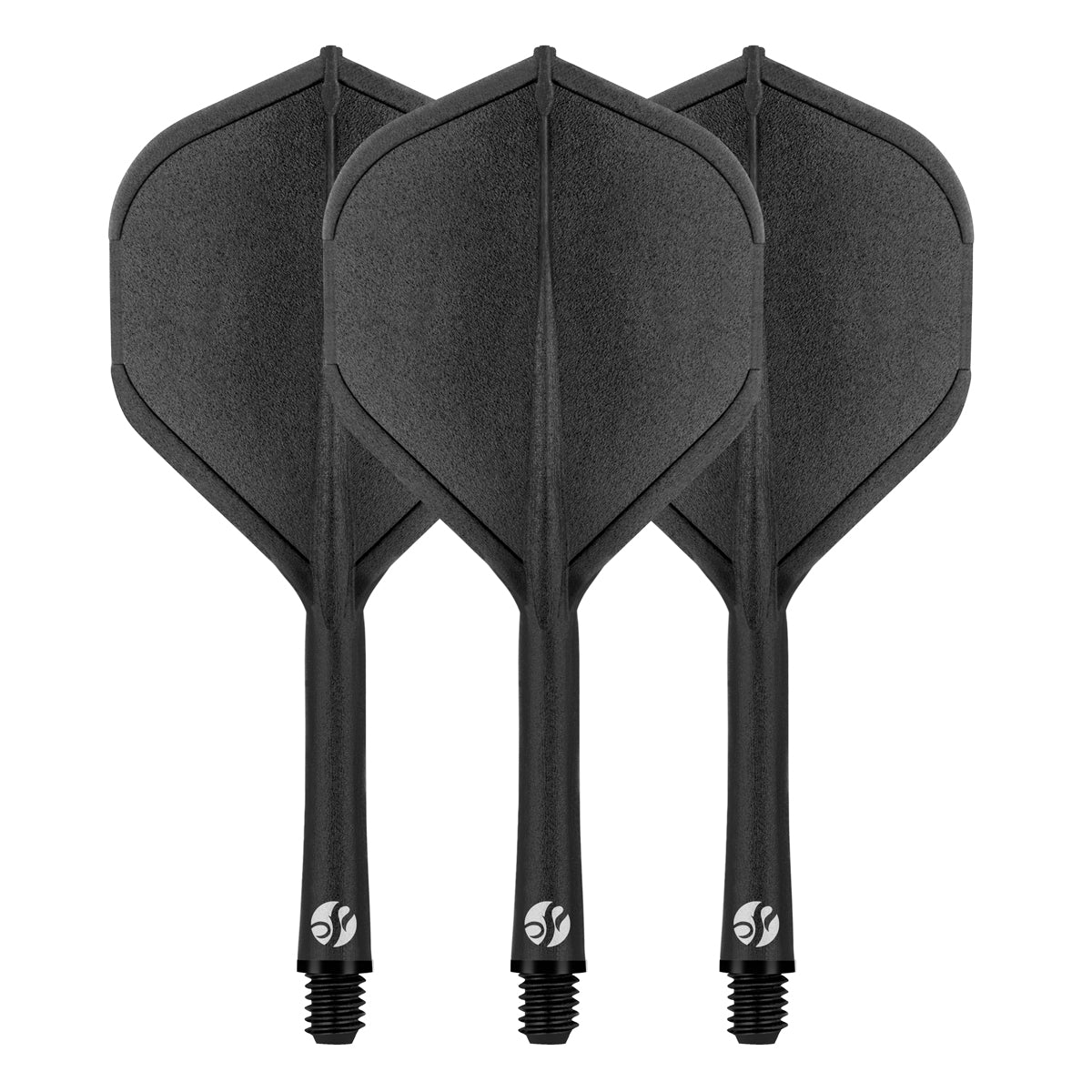 Shot Flight Deck One Piece Dart Flight and Shaft System Black In-Betwe ...