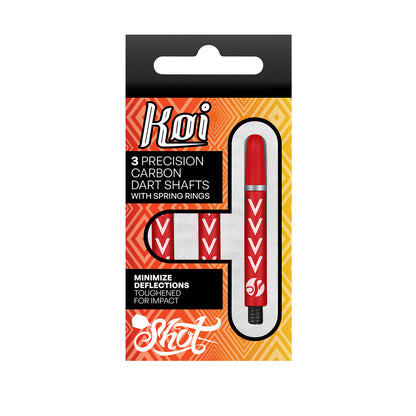 Shot Koi Carbon Dart Shaft-Michael Smith Red-Medium