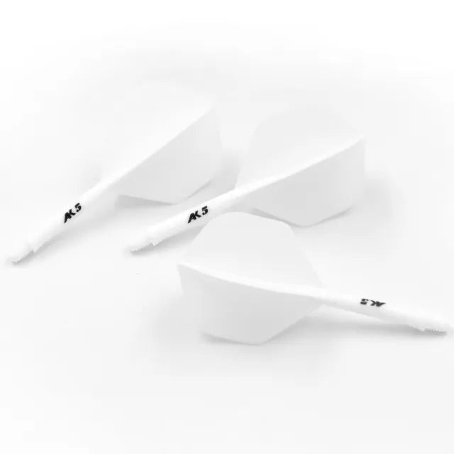 CUESOUL ROST AK5 Integrated Dart Shaft & Flight - Standard Shape - Medium - White