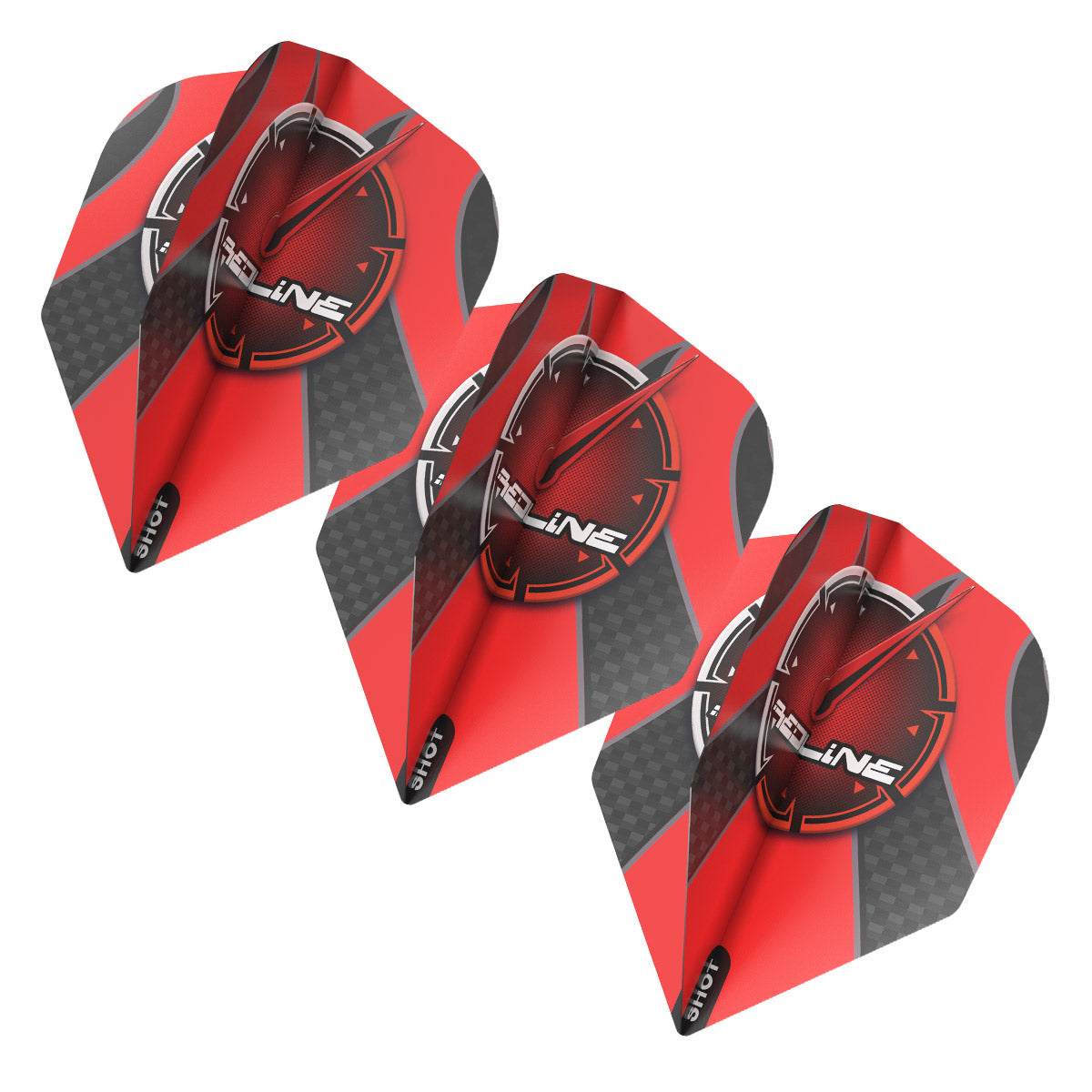 Shot Redline M4CH1 Dart Flight Set Small Standard