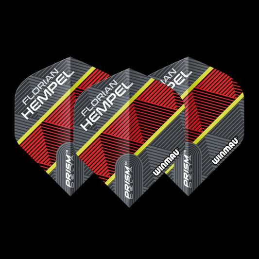 Winmau Specialist Players Prism Delta Florian Hempel Grey & Red Extra Thick