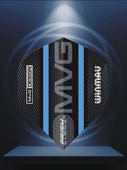 Prism Alpha MvG (Michael Van Gerwen) Black & Blue Logo Stripe Extra Thick