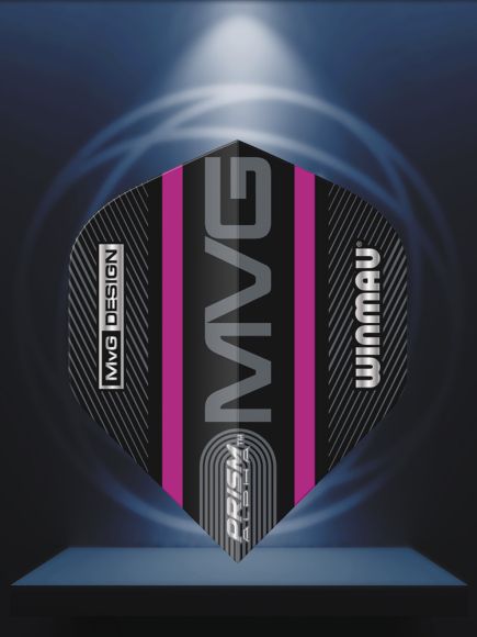 Prism Alpha MvG (Michael Van Gerwen) Black & Purple Logo Stripe Extra Thick