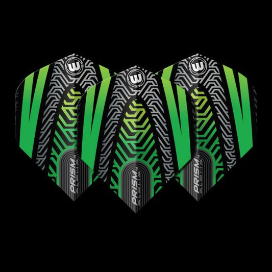 Winmau Prism Alpha Black & Green Extra Thick