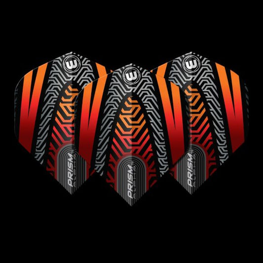 Winmau Prism Alpha Black & Orange Extra Thick Flights