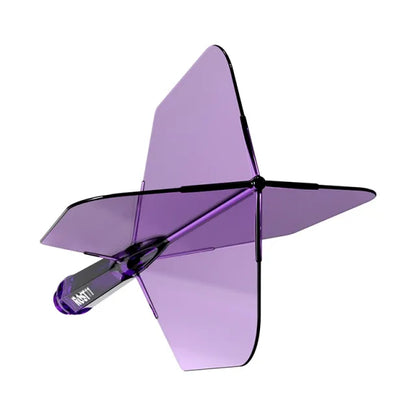 CUESOUL ROST 77 Integrated Dart Shaft & Flight - Big Wing Shape - Long - Transparent Purple