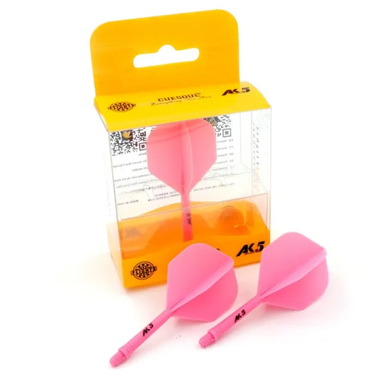 CUESOUL ROST AK5 Integrated Dart Shaft & Flight - Standard Shape - Long - Pink