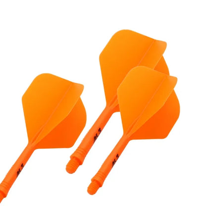 CUESOUL ROST AK5 Integrated Dart Shaft & Flight - Standard Shape - Long - Orange