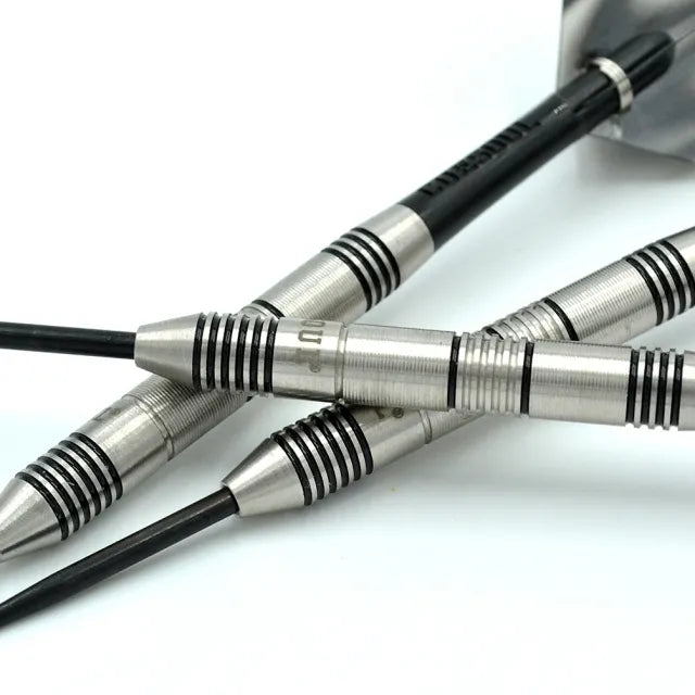 CUESOUL Glory 24 gram Black Lines & Black Shaft 85% Tungsten Steel Tip Dart Set