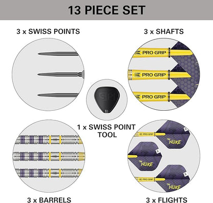 Target Luke Littler Loadout Swiss Point Steel Tip Darts 90% Tungsten 23g