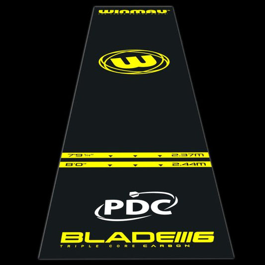 Winmau Pro Zone Essential PVC Black Dart Mat