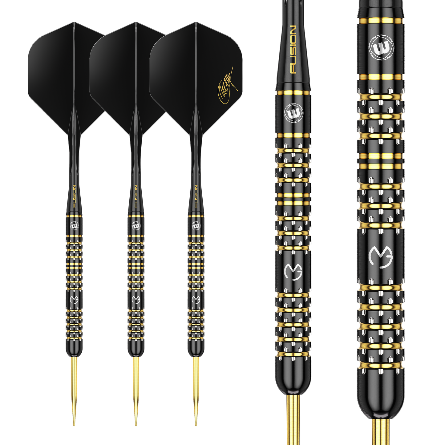 Winmau Michael Van Gerwen MVG Limited Edition 5 Year Anniversary Steel Tip Darts in Gift box 90% Tungsten