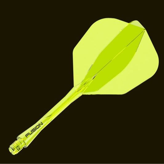 Winmau Fusion Integrated Flight & Shaft #6 Standard - Short - Yellow