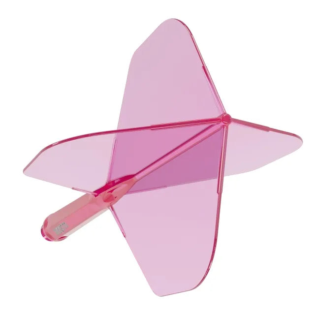 CUESOUL ROST 77 Integrated Dart Shaft & Flight - Big Standard Shape - Long - Transparent Pink