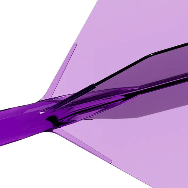 CUESOUL ROST 77 Integrated Dart Shaft & Flight - Big Wing Shape - Long - Transparent Purple