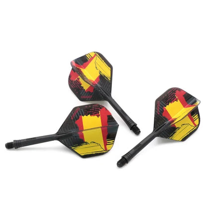 CUESOUL ROST AK5 Integrated Dart Shaft & Flight - Standard Shape - Medium - Spanish Flag