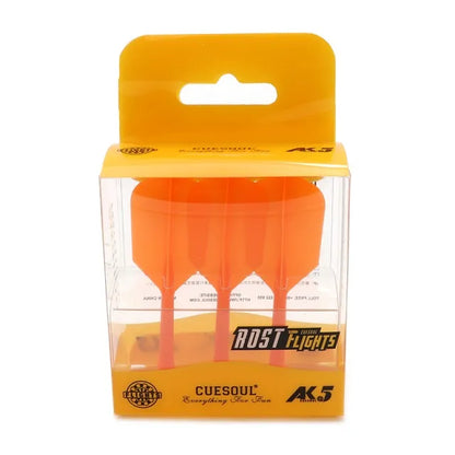 CUESOUL ROST AK5 Integrated Dart Shaft & Flight - Slim Shape - Medium - Orange