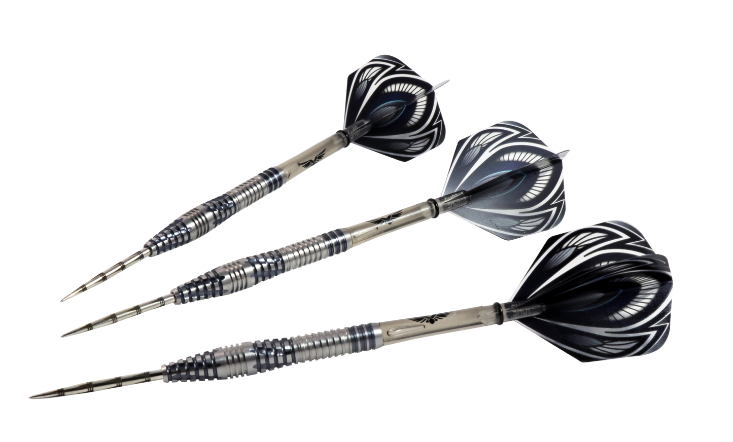 Shot Birds of Prey Falcon Steel Tip Dart Set-90% Tungsten Barrels-23gm