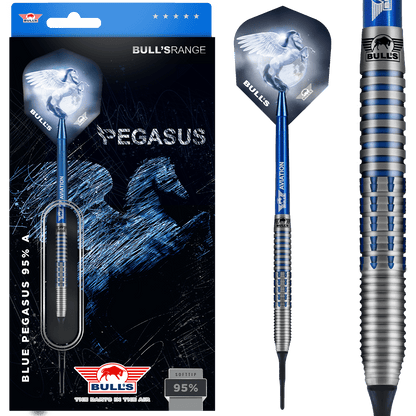 Bull's NL Blue Pegasus A 95% Tungsten 18 gram Soft Tip Dart Set