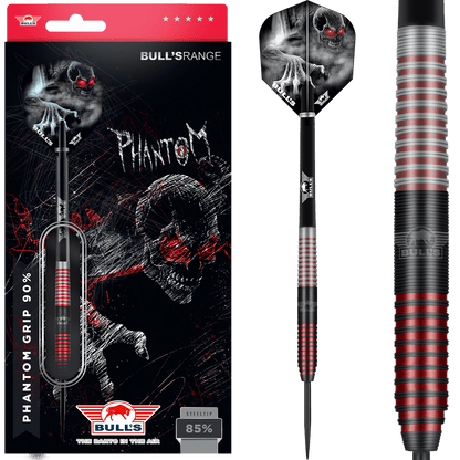 Bull's NL Phantom Grip 90% Tungsten 22 gram Soft Tip Dart Set