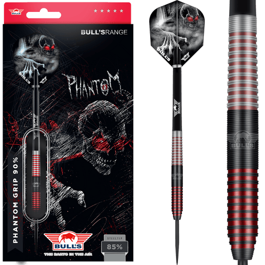 Bull's NL Phantom Grip 90% Tungsten 22 gram Soft Tip Dart Set