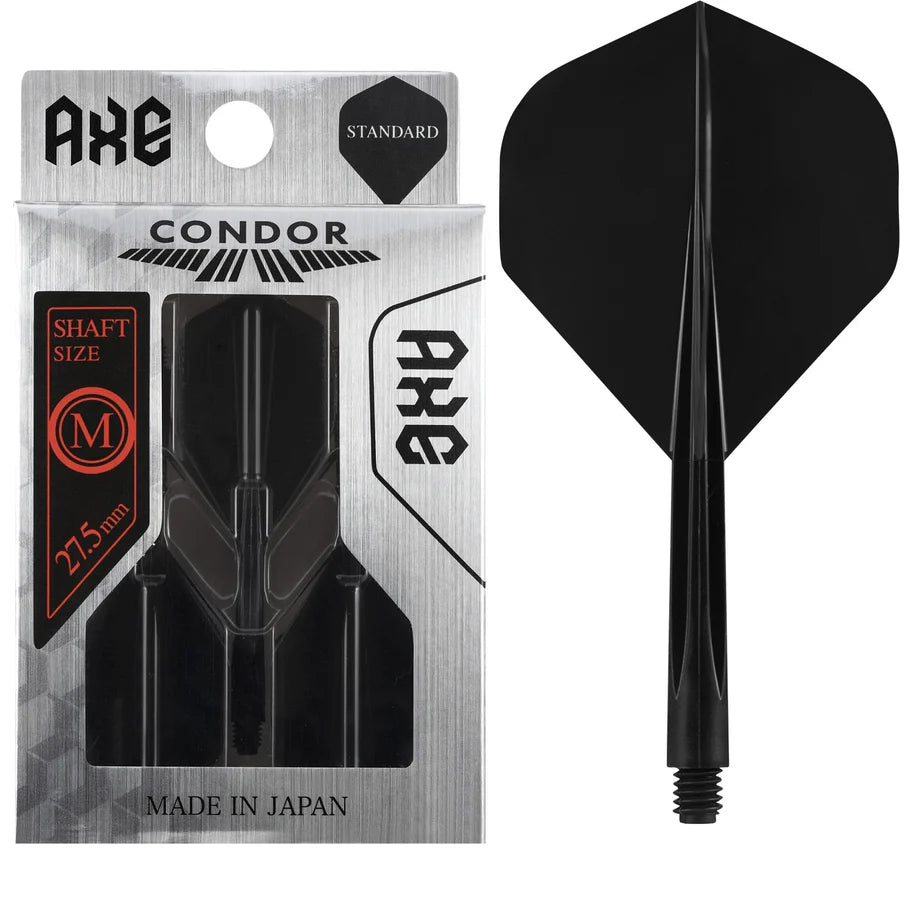 CONDOR AXE DART FLIGHT SYSTEM FLIGHTS - STANDARD - MEDIUM - BLACK