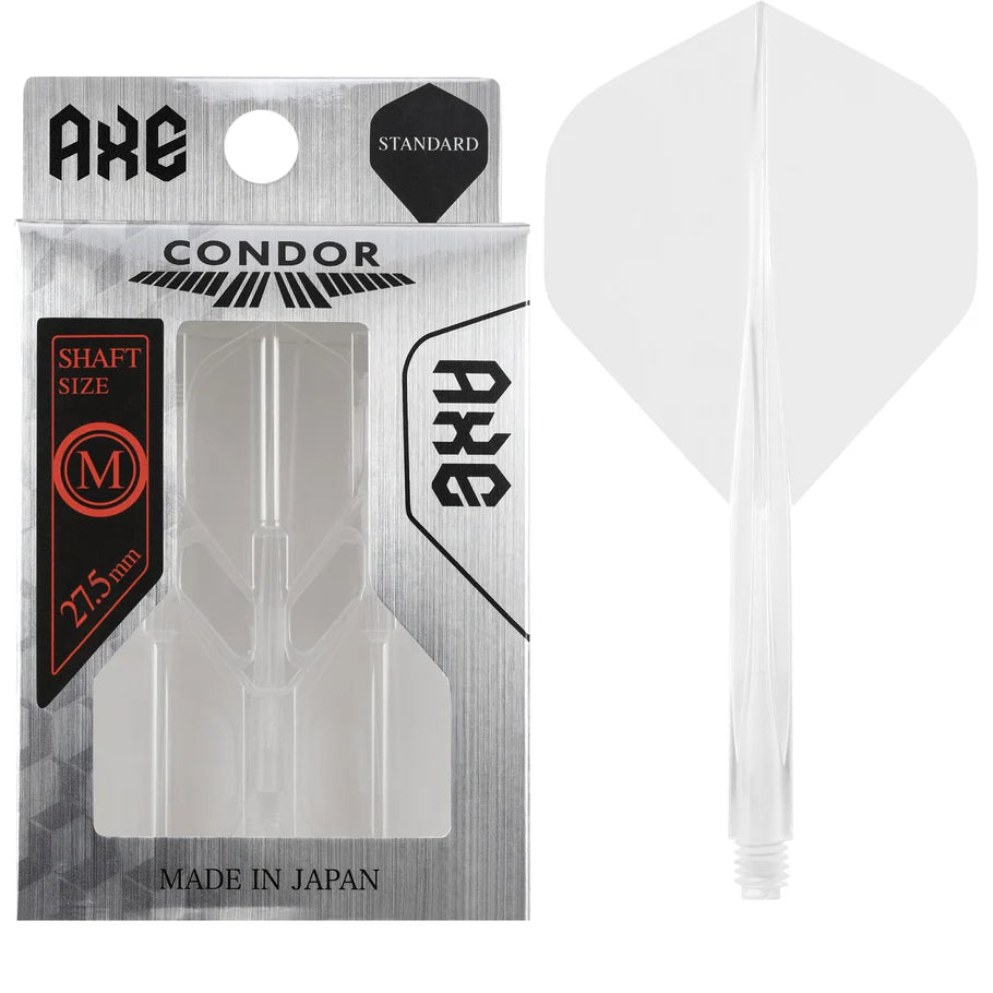 CONDOR AXE DART FLIGHT SYSTEM FLIGHTS - STANDARD - MEDIUM - CLEAR