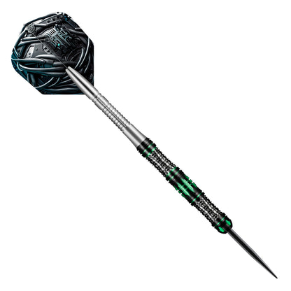 Shot AI Cyberpunk Steel Tip Dart Set-90% Tungsten Barrels-23gm