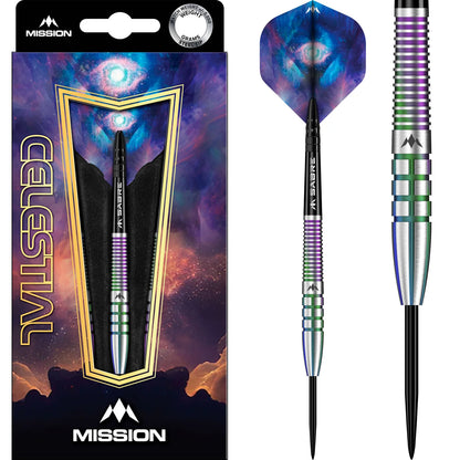 Mission Celestial Darts - Steel Tip - 95% Tungsten - 23g