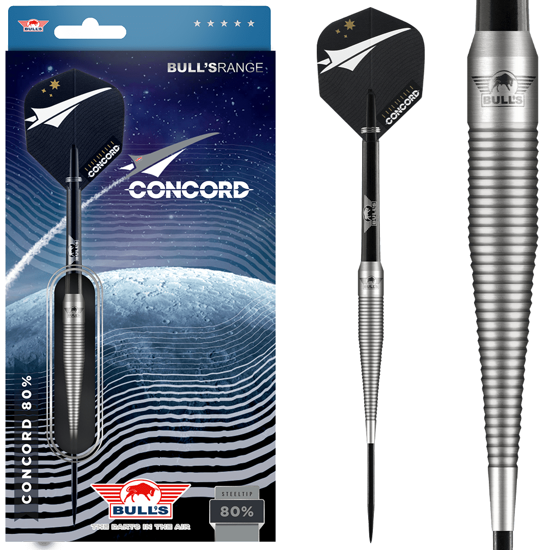 Bull's NL Concord 80% Tungsten 25 gram Steel Tip Dart Set