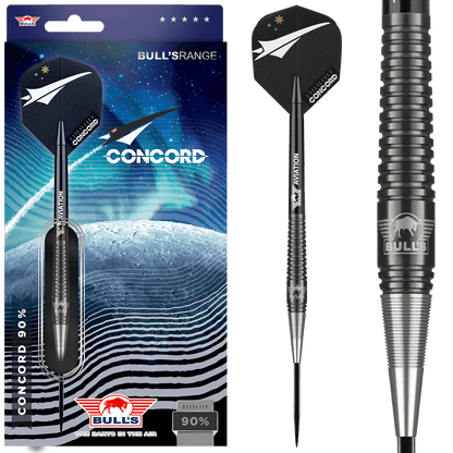 Bull's NL Concord 90% Tungsten 22 gram Steel Tip Dart Set