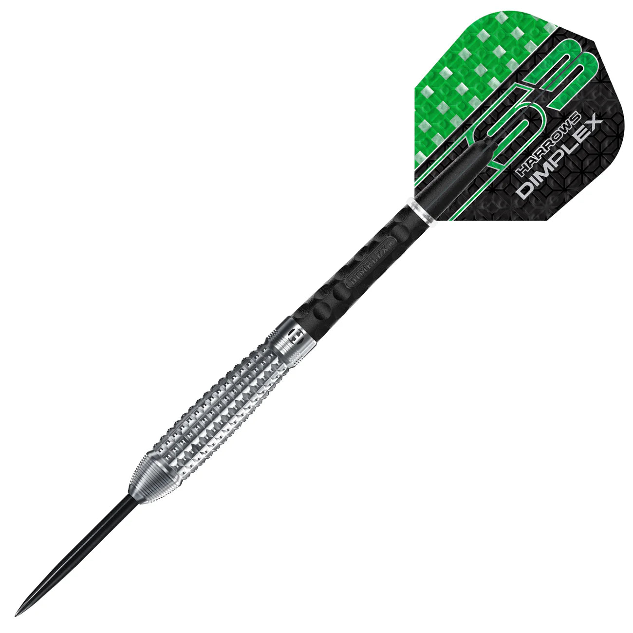 Harrows Dimplex S3 Darts - Steel Tip Darts - 90% Tungsten - 24g Bomb