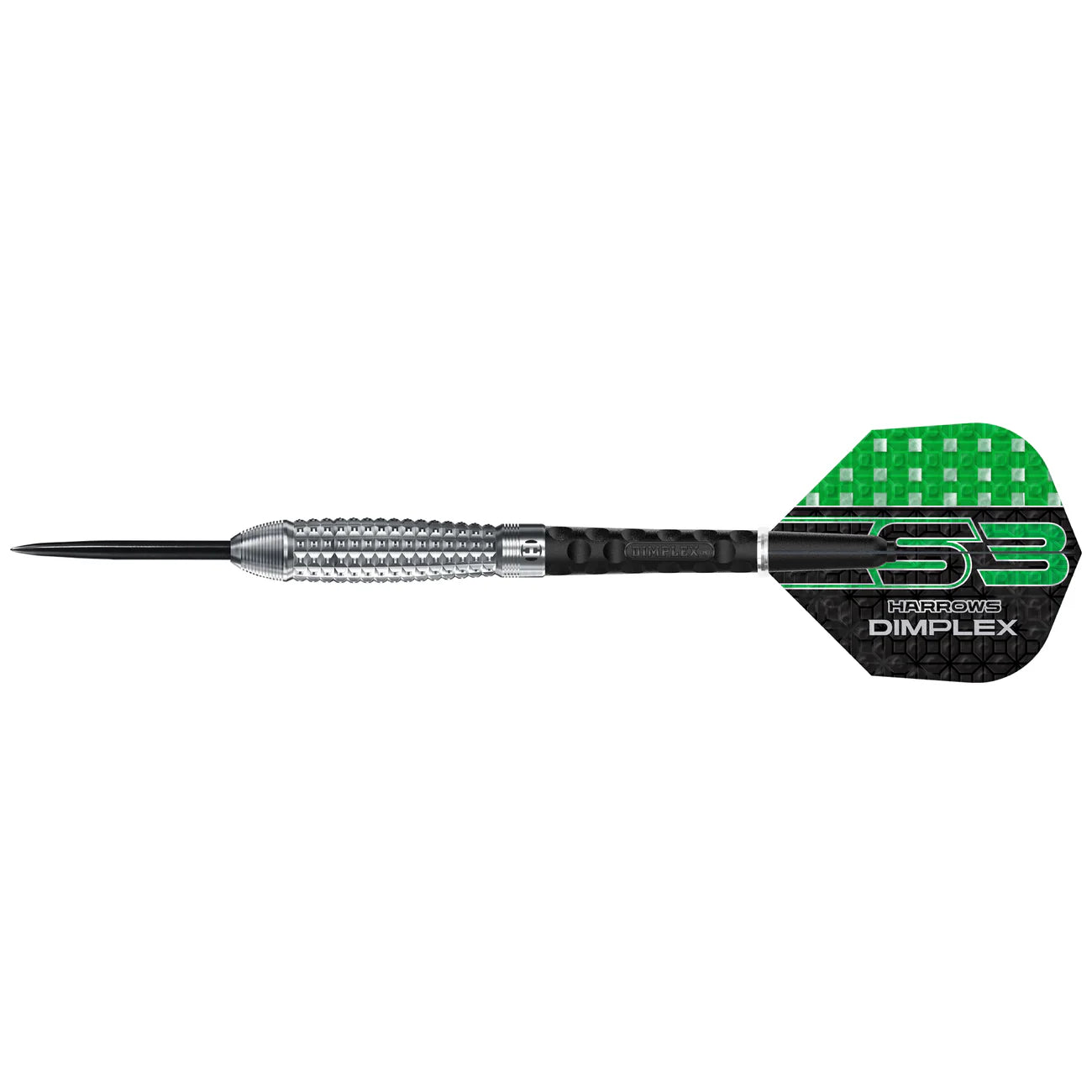 Harrows Dimplex S3 Darts - Steel Tip Darts - 90% Tungsten - 24g Bomb