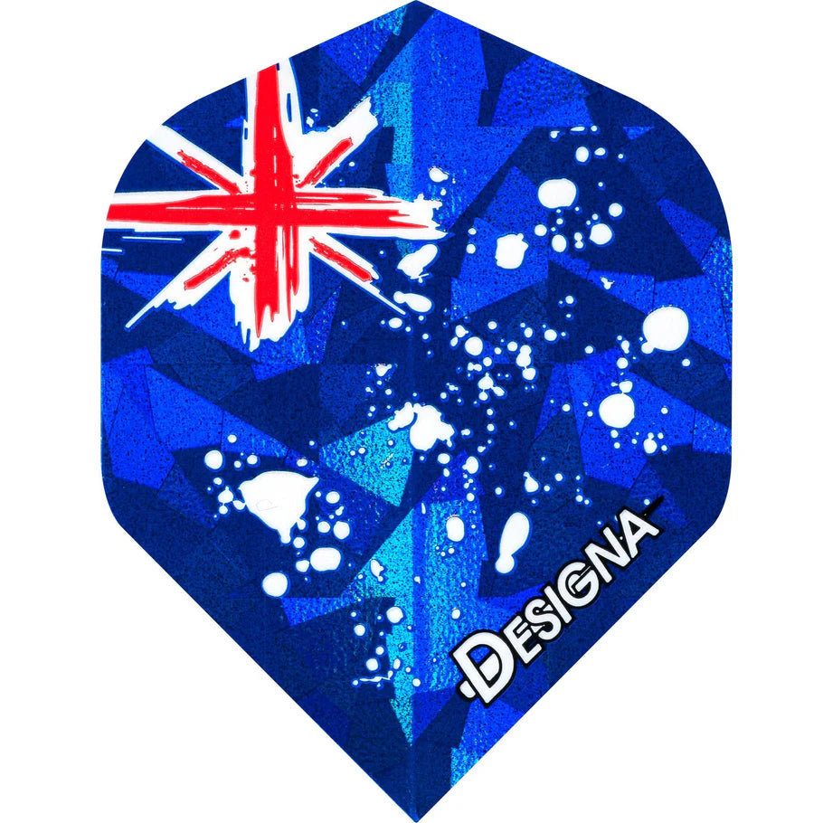 Designa Patriot Dart Flights - Hologram - Standard - Australia