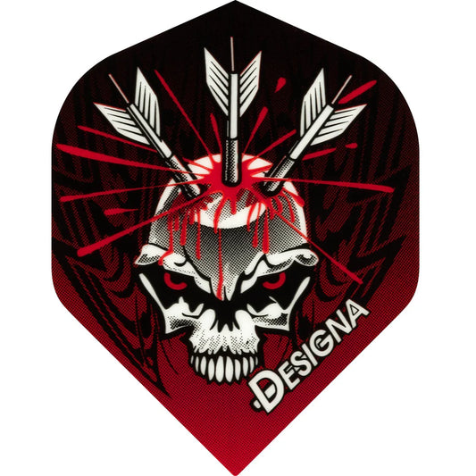 Designa Dart Flights - Extra Strong - Standard - Darts in Skull