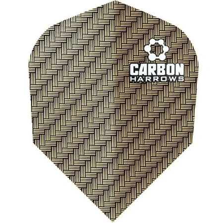 Harrows Carbon Dart Flights - Standard Gold