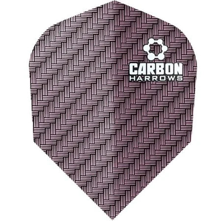 Harrows Carbon Dart Flights - Standard Pink/Purple