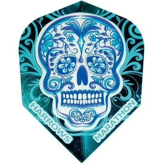 Harrows Marathon Candy Skull Standard Dart Flights