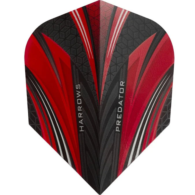 Harrows Prime Predator Red Standard Dart Flights