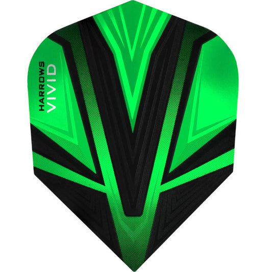 Harrows Vivid Green Standard Dart Flights