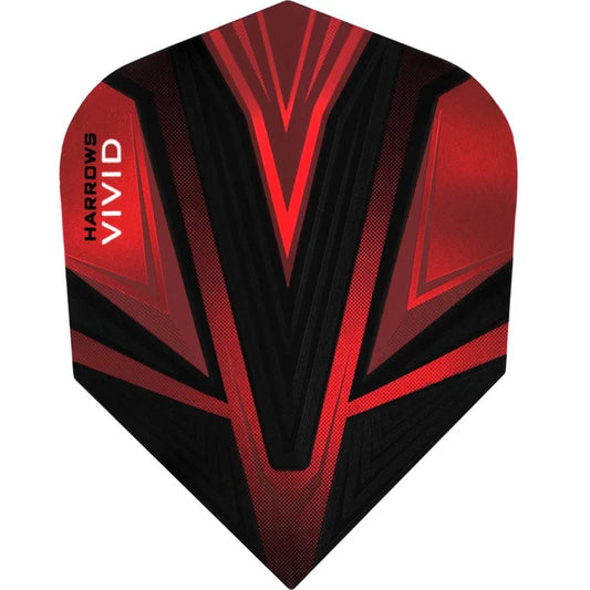 Harrows Vivid Red Standard Dart Flights