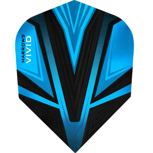 Harrows Vivid Aqua Blue Standard Dart Flights